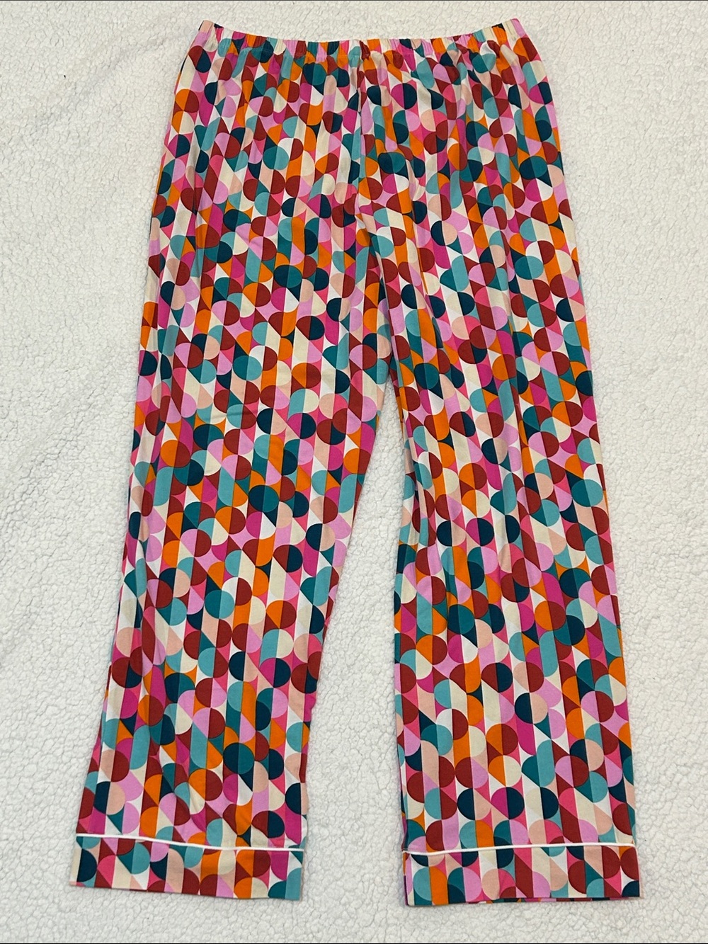 Trina Turk x Bedhead PJs Geometric-Print Long Jersey Pajama Set size Large - Picture 12 of 16